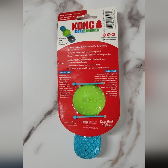 KONG CoreStrength Bow Tie Chew Dog Toy, Medium/Large- NWT - Picture 8 of 9
